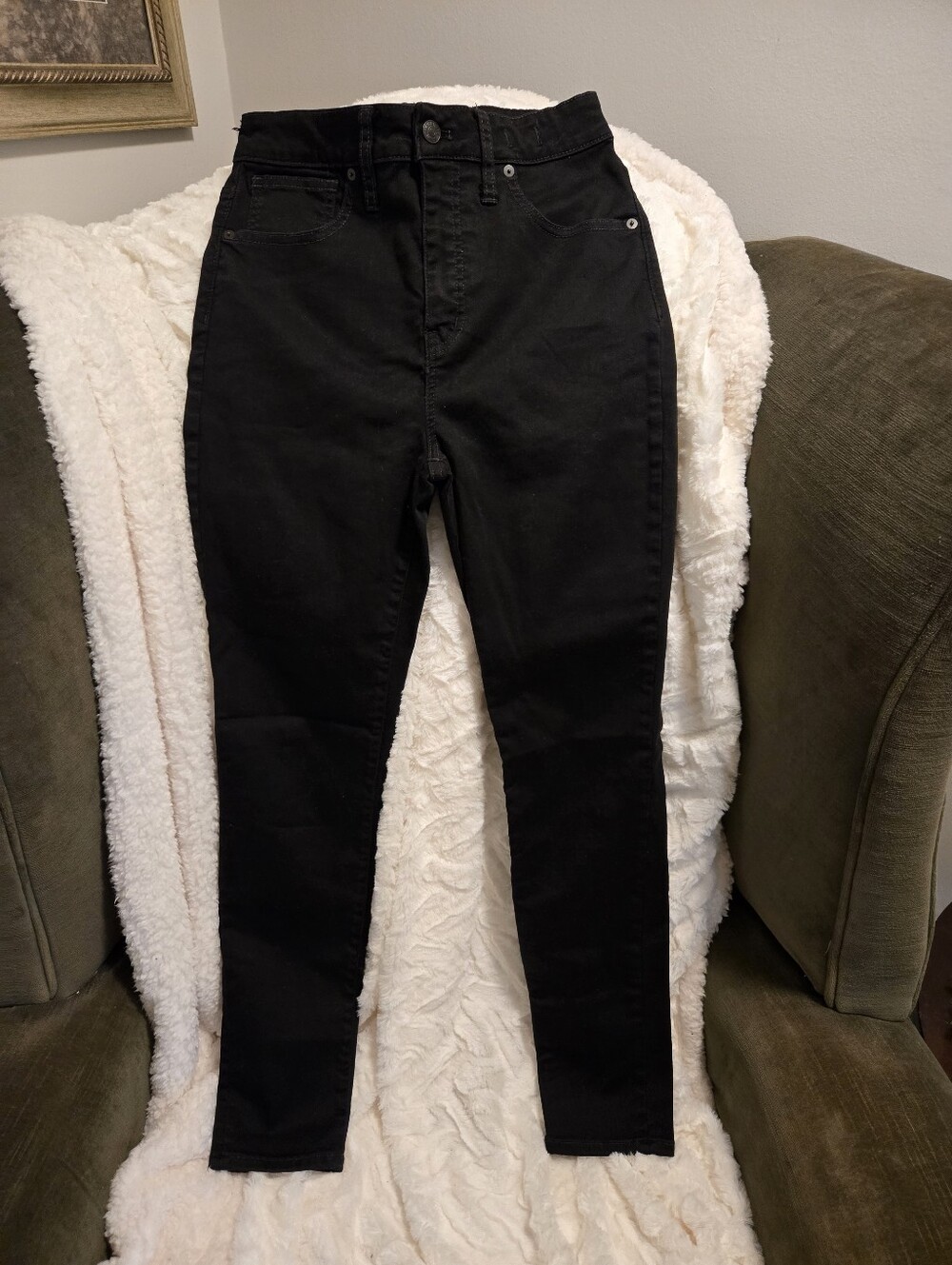 Madewell Black High-Rise Skinny Jeans